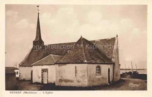 AK / Ansichtskarte Penerf-Damgan VANNES 56 Morbihan Eglise