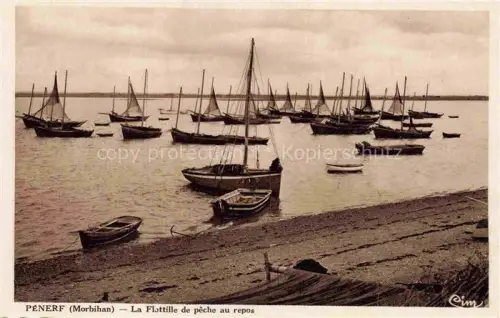 AK / Ansichtskarte Penerf-Damgan VANNES 56 Morbihan La Flottille de peche au repos