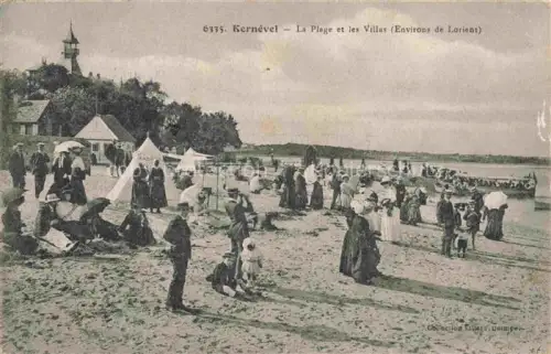 AK / Ansichtskarte Kernevel LORIENT 56 Morbihan La Plage et les Villas 
