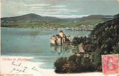 AK / Ansichtskarte CHILLON Chateau de Montreux VD Panorama