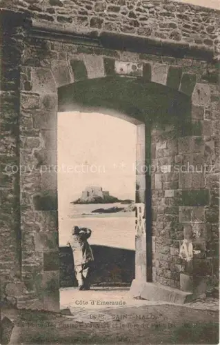 AK / Ansichtskarte SAINT-MALO ST-MALO 35 La Porte des Champ Vauvert et le fort de Petit Bo