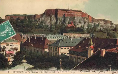 AK / Ansichtskarte BELFORT 90 Le Chateau et le Lion