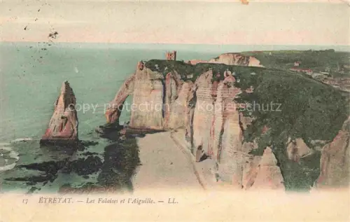 AK / Ansichtskarte ETRETAT LE HAVRE 76 Seine-Maritime Les Falaises et l'Aiguile