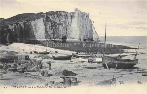 AK / Ansichtskarte ETRETAT LE HAVRE 76 Seine-Maritime Les Falaises a Maree basse