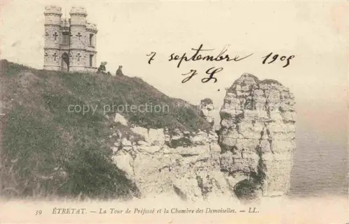 AK / Ansichtskarte ETRETAT LE HAVRE 76 Seine-Maritime La Tour de Prefosse et la Chambre des Demoiselles