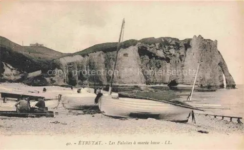 AK / Ansichtskarte ETRETAT LE HAVRE 76 Seine-Maritime Les Falaises a maree basse