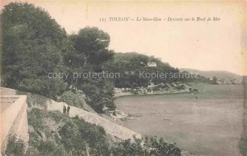 AK / Ansichtskarte TOULON -SUR-MER 83 Var Le Mourillon Descente sur le Bord de Mer