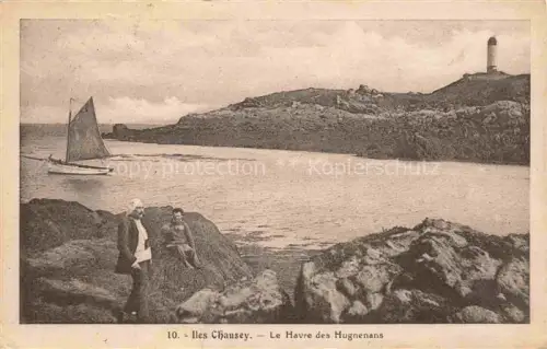 AK / Ansichtskarte Iles Chausey Granville Avranches 50 Manche Le Havre des Hugnenans