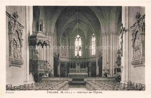 AK / Ansichtskarte Freigne SEGRE 49 Maine-et-Loire Interieur de l'Eglise