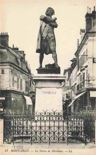 AK / Ansichtskarte MONTARGIS 45 Loiret La Statue de Mirabeau