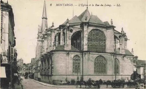 AK / Ansichtskarte MONTARGIS 45 Loiret Eglise et la Rue du Loing