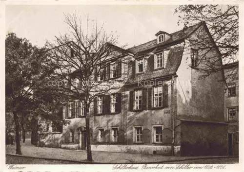 AK / Ansichtskarte WEIMAR  Thueringen Schillerhaus 