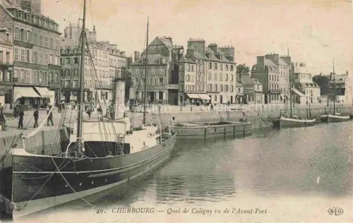 AK / Ansichtskarte CHERBOURG-Octeville 50 Manche Quai de Caligny vu de l'Avant-Port