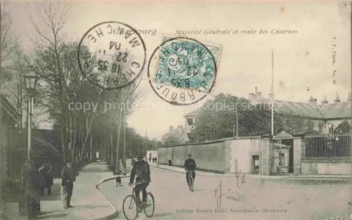 AK / Ansichtskarte CHERBOURG-Octeville 50 Manche Majorité Générale et Route des Casernes