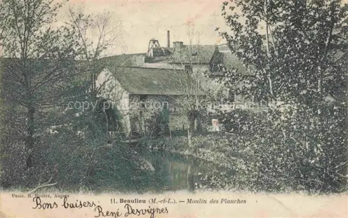 AK / Ansichtskarte Beaulieu-sur-Layon ANGERS 49 Maine-et-Loire Moulin des Planches