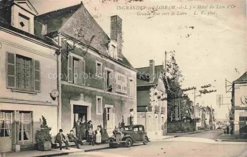 AK / Ansichtskarte Ingrandes-sur-Loire ANGERS 49 Maine-et-Loire Hôtel du Lion d'Or Grande Rue vers la Loire