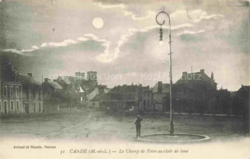 AK / Ansichtskarte Cande SEGRE 49 Maine-et-Loire Le Champ de Foire au clair de lune