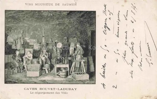 AK / Ansichtskarte Saumur 49 Maine-et-Loire Caves Bouvet-Ladubay le dégorgement des vins