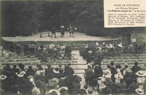 AK / Ansichtskarte Doue-la-Fontaine SAUMUR 49 Maine-et-Loire Les Arènes Antiques Le Médecin malgré lui Molière