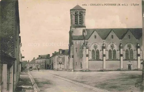 AK / Ansichtskarte Chalain-la-Potherie SEGRE 49 Maine-et-Loire Eglise