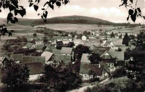 AK / Ansichtskarte Floersbach Spessart Main-Kinzig-Kreis Hessen Teilansicht mit Gasthaus zum Adler