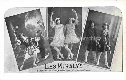 AK / Ansichtskarte Zirkus Artistik Variete Cirque-- Les Miralys 