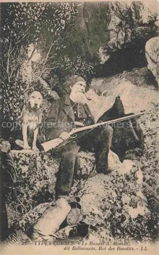 AK / Ansichtskarte BELLACOSCIA Antoine AJACCIO 2A Corse-du-Sud Types Corses Le Bandil A. Bonelli Hund 