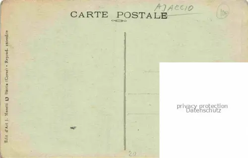 AK / Ansichtskarte AJACCIO 2A Corse-du-Sud J. moretti Bellagocia 