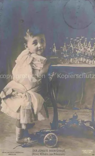AK / Ansichtskarte Verlag Liersch Gustav WK1 Der Juengste Heerfuehrer Prinz Wilhelm von Preussen