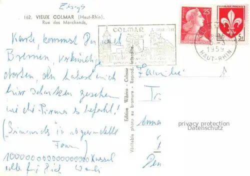 AK / Ansichtskarte COLMAR 68 Haut-Rhin Rue des Marchands