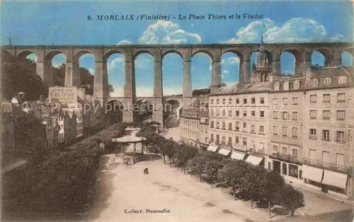 AK / Ansichtskarte Morlaix 29 Finistere La Place Thiers et le Viaduc