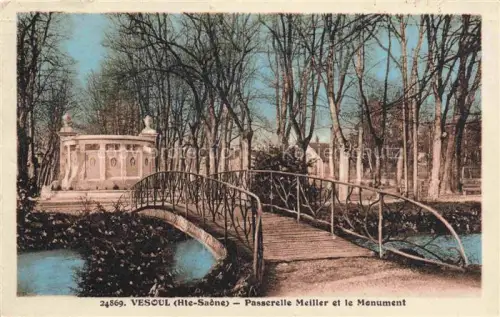 AK / Ansichtskarte Vesoul 70 Haute Saone Passerelle Meiller et le Monument