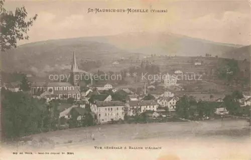 AK / Ansichtskarte Saint-Maurice-sur-Moselle 88 Vosges Vue generale a Ballon d'Alsace