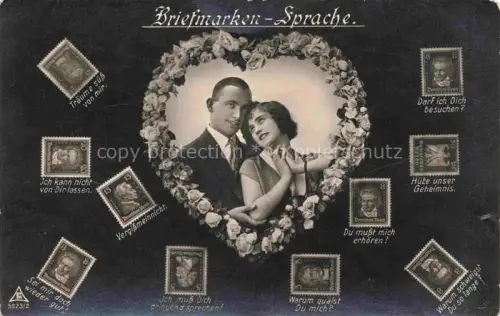 AK / Ansichtskarte Foto PH Paris Nr. 5923/2 Briefmarken Sprache 