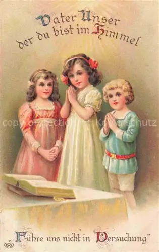 AK / Ansichtskarte Verlag EAS Nr. Gebet Kinder Litho