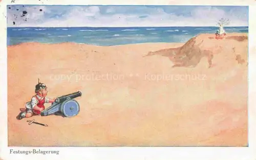 AK / Ansichtskarte Verlag WS SB Nr. 4939 Festung Belagerung Kinder Strand Litho