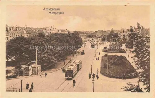 AK / Ansichtskarte STRAssENBAHN Tramway-- Amsterdam Weesperplein  