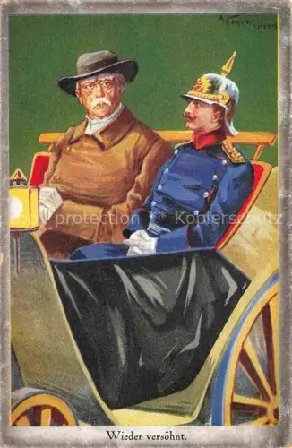 AK / Ansichtskarte Wilhelm II Adel Preussen Monarchie Nr. 4028 Bismerck Wieder versoehnt 