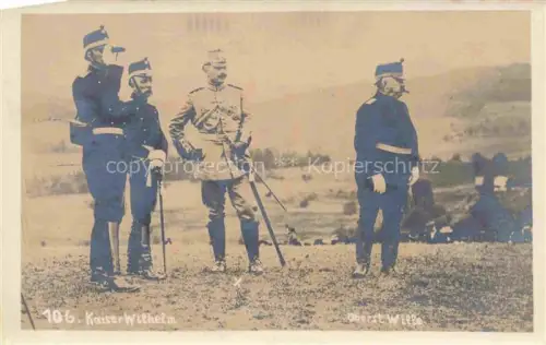 AK / Ansichtskarte Wilhelm II Adel Preussen Monarchie Oberst Wille Stab
