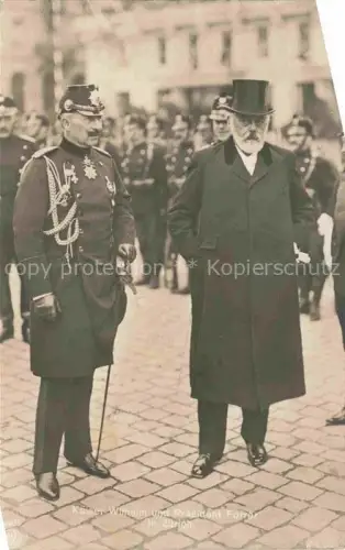 AK / Ansichtskarte Wilhelm II Adel Preussen Monarchie Praesident Forrer Zuerich