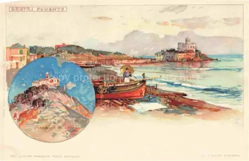 AK / Ansichtskarte Wielandt Manuel Kuenstlerlitho Sestri Ponente Madonna del Gazzo