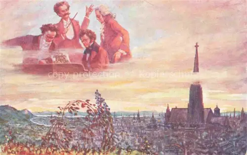 AK / Ansichtskarte MOZART Wolfgang Amadeus (1756-1791) Komponist Wien B.K.W.I. Nr. 655-13
