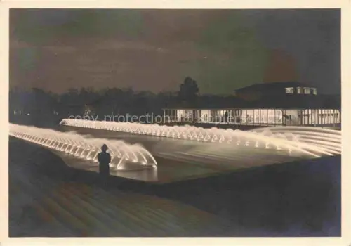 AK / Ansichtskarte Reichsgartenschau 1939 STUTTGART Nachts Wasserspielen 
