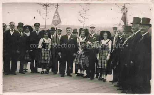 AK / Ansichtskarte Alsace Elsass Region Veranstaltung Gruppenaufnahme