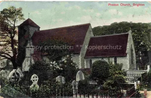 AK / Ansichtskarte BRIGHTON  East Sussex UK Preston Church