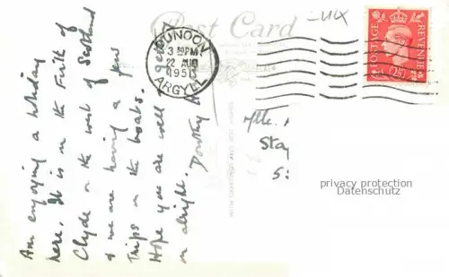 AK / Ansichtskarte Dunoon Argyll UK West Bay