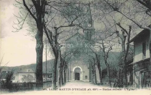 AK / Ansichtskarte Saint-Martin-d Uriage Grenoble 38 Isere Station estivale Eglise