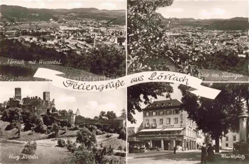 AK / Ansichtskarte LoeRRACH Baden BW Wiesental Villingen Burg Roetteln Marktplatz