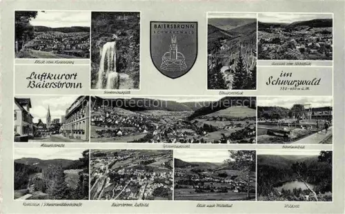 AK / Ansichtskarte Baiersbronn Schwarzwald Panorama Hauptstrasse Schwimmbad Ruhestein Mitteltal Waldsee Senkenbach Eibachsee
