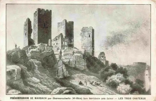 AK / Ansichtskarte Marbach Eguisheim Colmar 68 Haut-Rhin Preventorium de Marbach Les trois Chateaux
